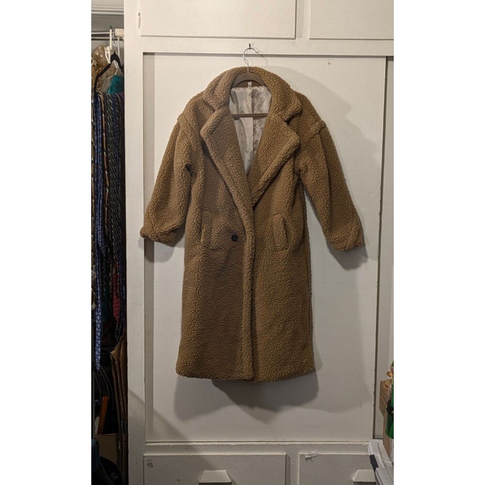 Teddy Coat Commense Terracotta Flurry Fleece sz. Small